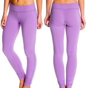 Beyond Yoga Space Dye Essential Gather Long Yoga‎ Leggings, Purple - Size XL